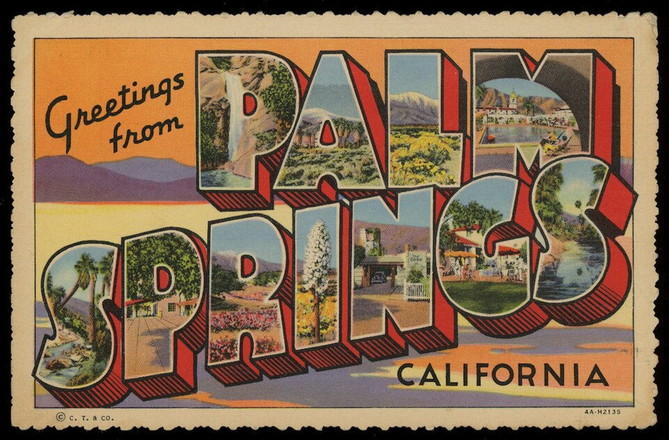 Greetings from Palm Springs, California Large Letter Postcard (4237285502)