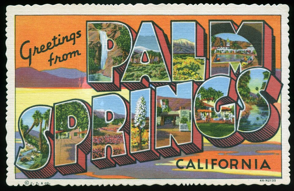 Greetings from Palm Springs, California Large Letter Postcard (6002248181)