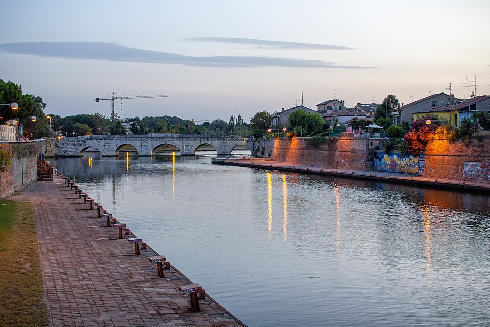 Tiberius bridge in Rimini 2013