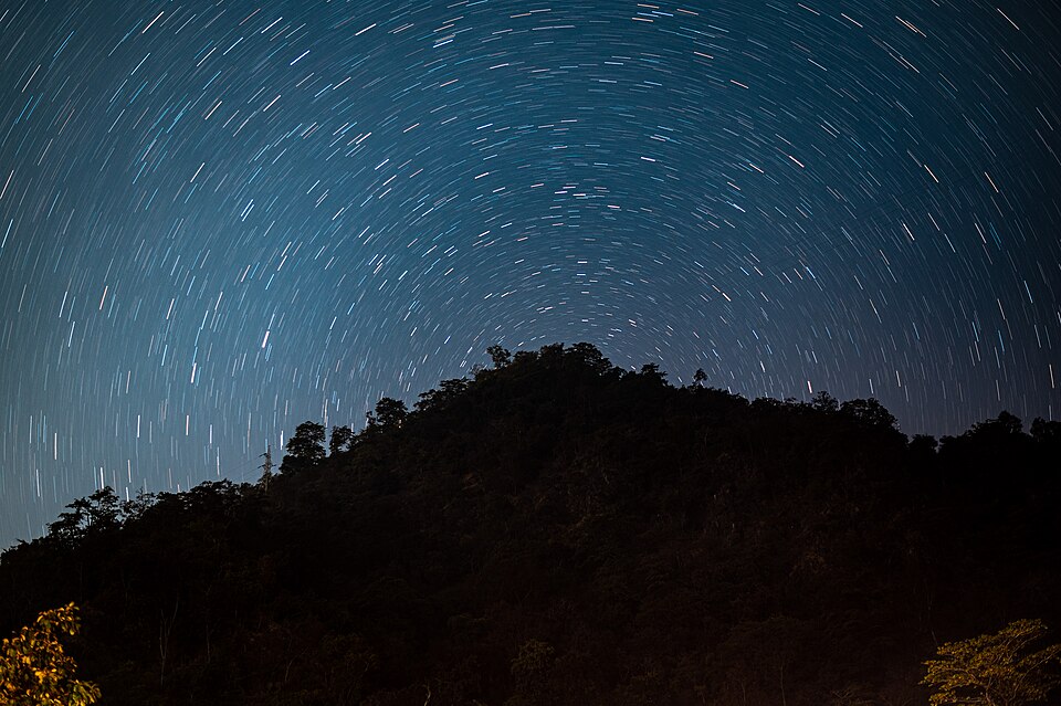Star trail in Rishikesh