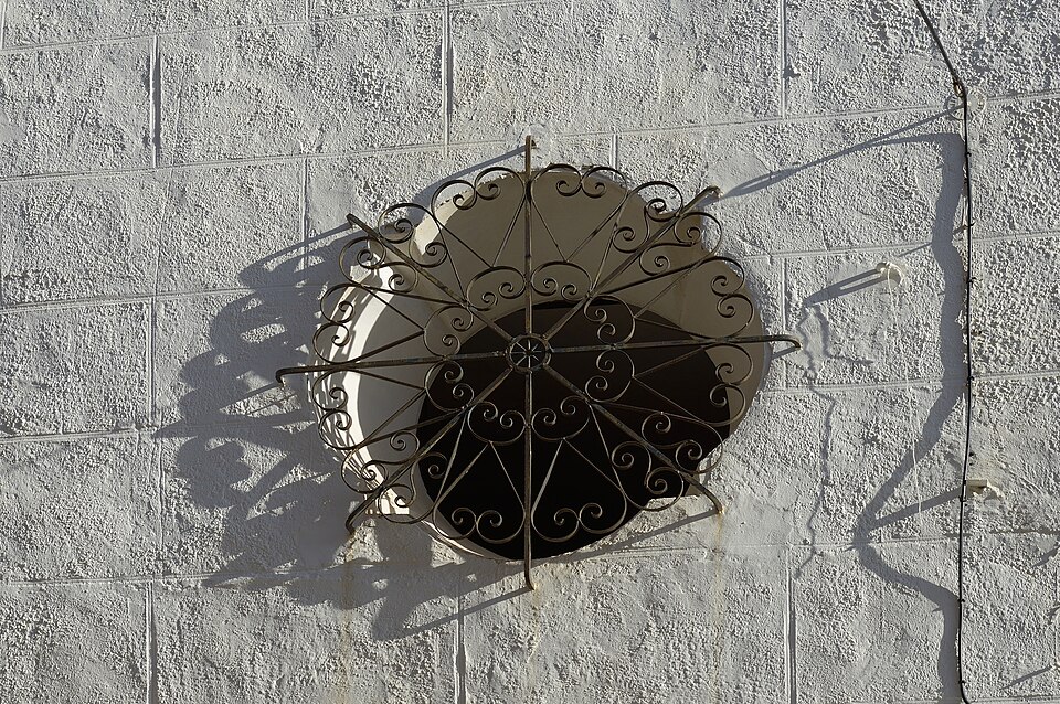 Iron grating in Ronda Spain