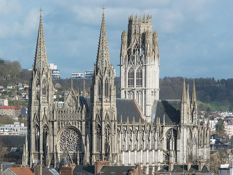Abbaye Saint Ouen de Rouen as seen from Gros Horloge 140215 3