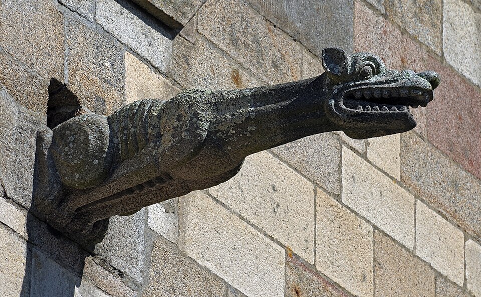 Gargoyle of the Saint Malo Cathedral. France