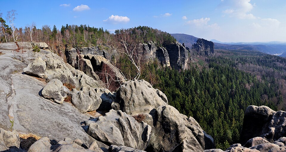 Breite Kluft Aussicht Sächsische Schweiz