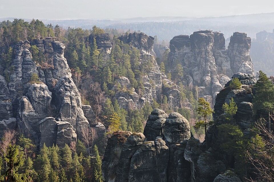 Wehlsteinaussicht Elbsandsteingebirge Sächsische Schweiz