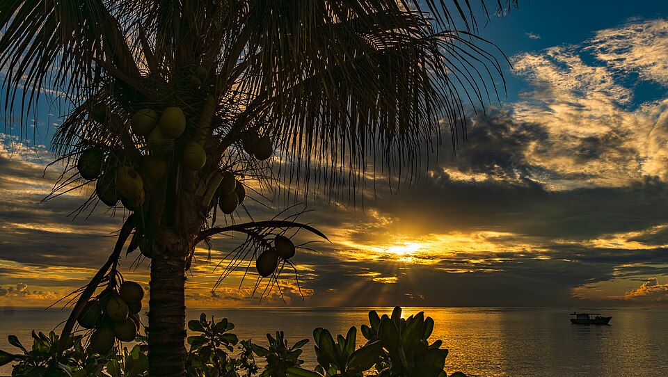 Sunrise on the coast of Anse Royale Mahe Seychelles 2025 03