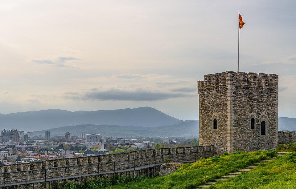 Tower and West Wall of Skopje Fortress, North Macedonia, 2026