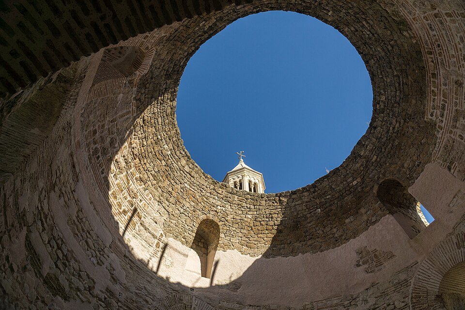 Split Cathedral Bell Tower From The Vestibule Split