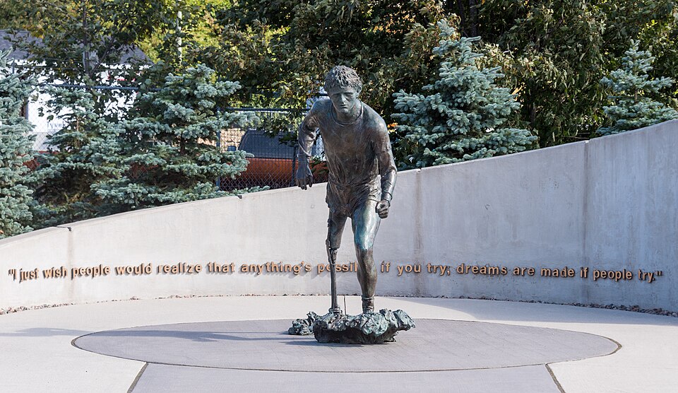 2017 10 07 02 Terry Fox Statue at Mile 0, St. John's NL Canada