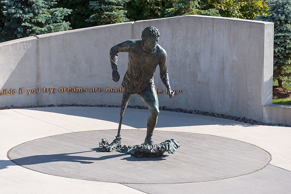 2017 10 07 01 Terry Fox Statue at Mile 0, St. John's NL Canada