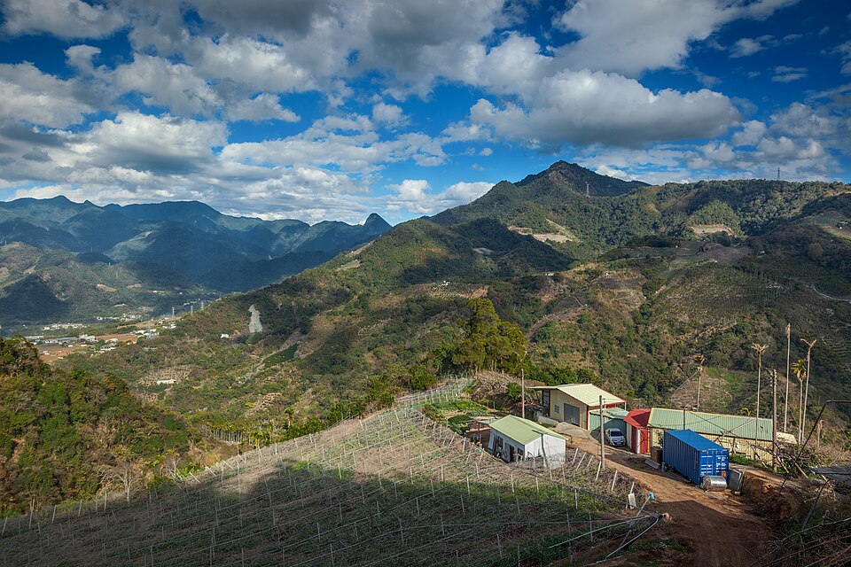 Mount Baimao viewed from Acunkeng, Taichung
