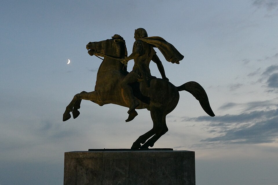 Equestrian statue of Alexander the Great in Thessaloniki