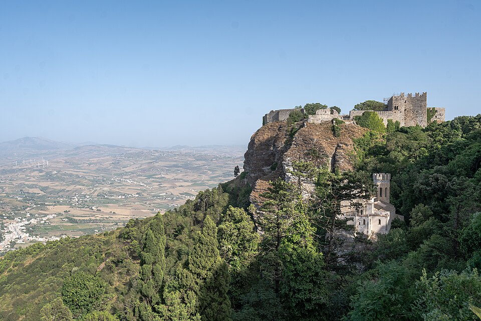 Castle of Balio, Torretta Pepoli, Erice, Trapani province, Italy, july 2023