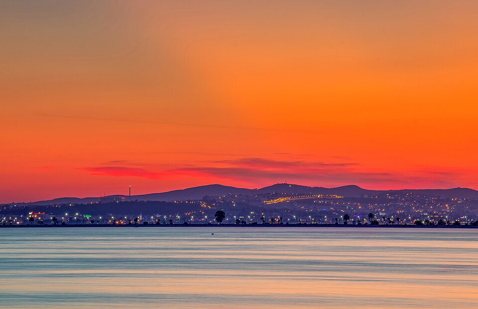 Coucher du Soleil sur le Lac de Tunis