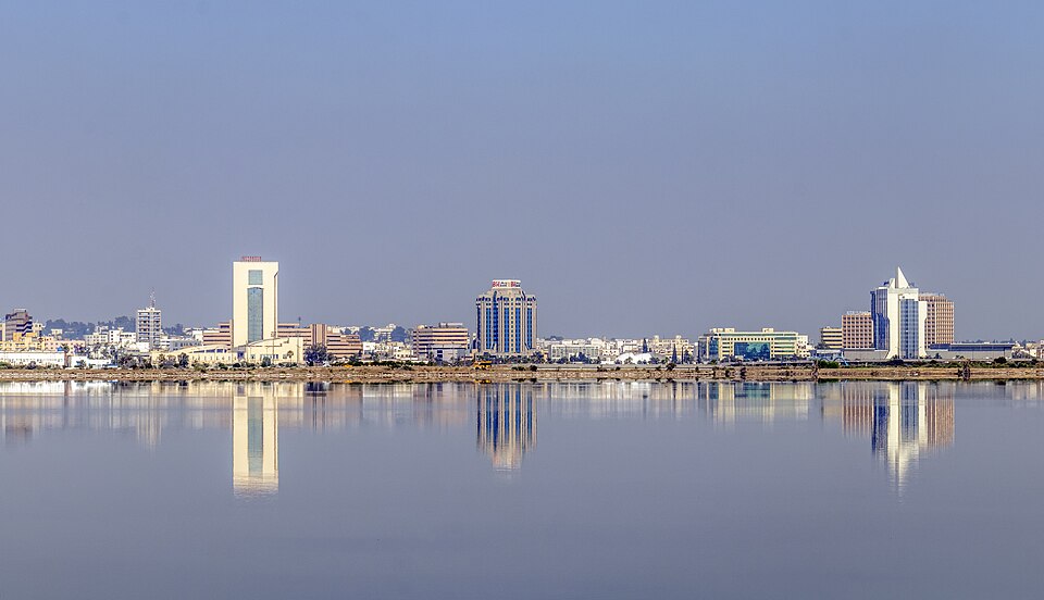 Reflet sur le lac de Tunis