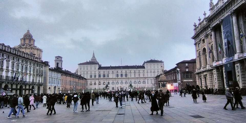 Piazza Castello Turin Italy 27 12 2021