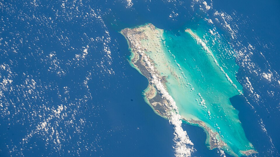 The Turks and Caicos Islands, a British Overseas Territory in the Atlantic Ocean (iss073e0098600)