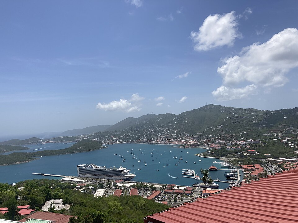 Day view of harbor in the US Virgin Islands