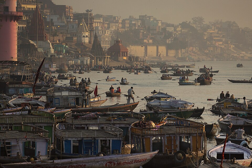 Scindia Ghat in morning, Varanasi, Uttar Pradesh, India (2012)