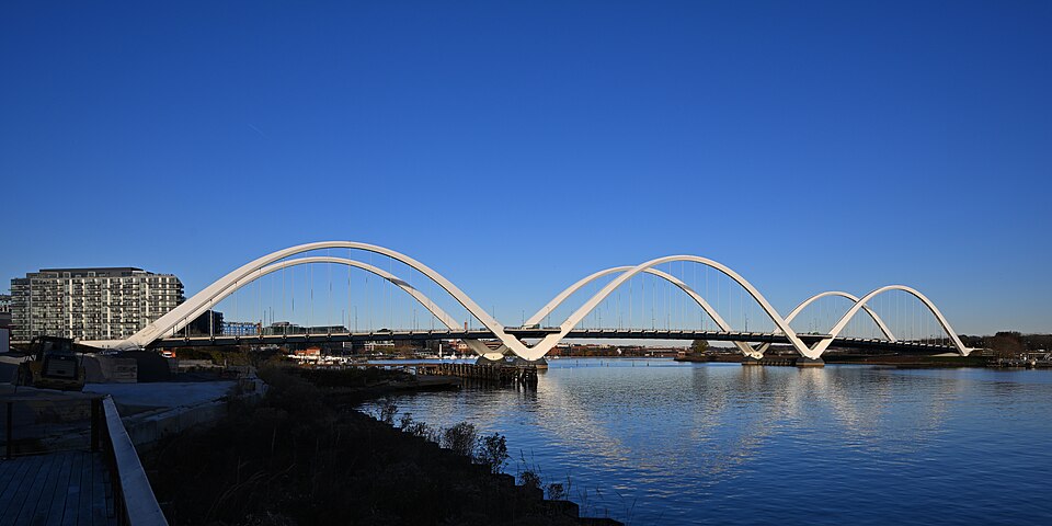 Frederick Douglass Memorial Bridge from the southwest Washington DC 2022 11 26 16 48 14
