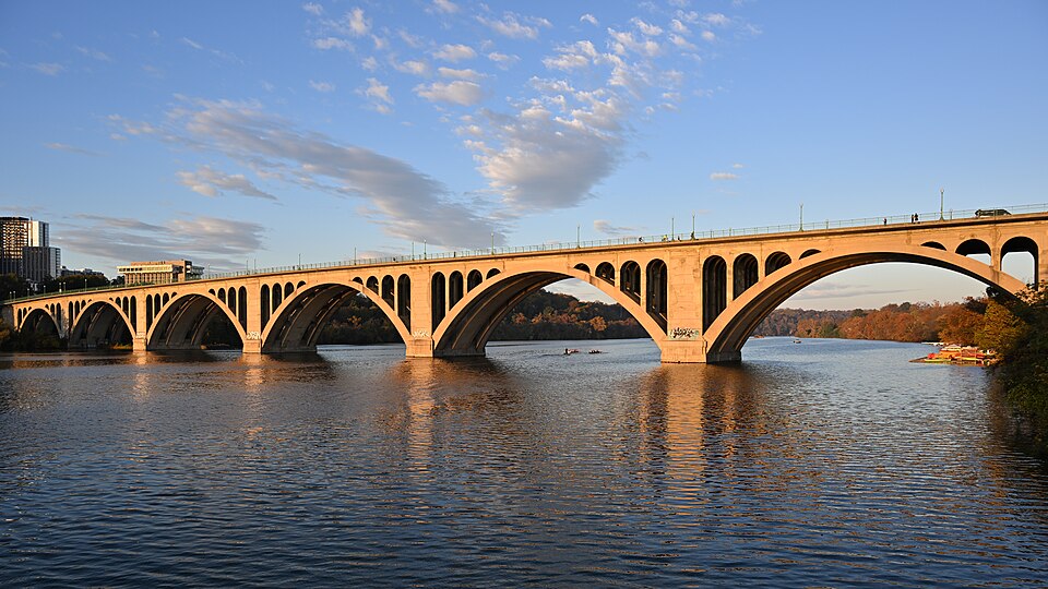 Key Bridge Georgetown waterfront Washington DC 2023 10 28 07 53 55