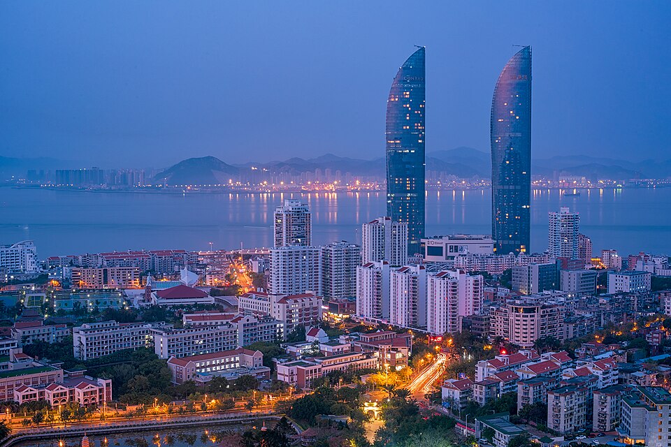 Xiamen night cityscape 2018 Flickr Jaykhuang