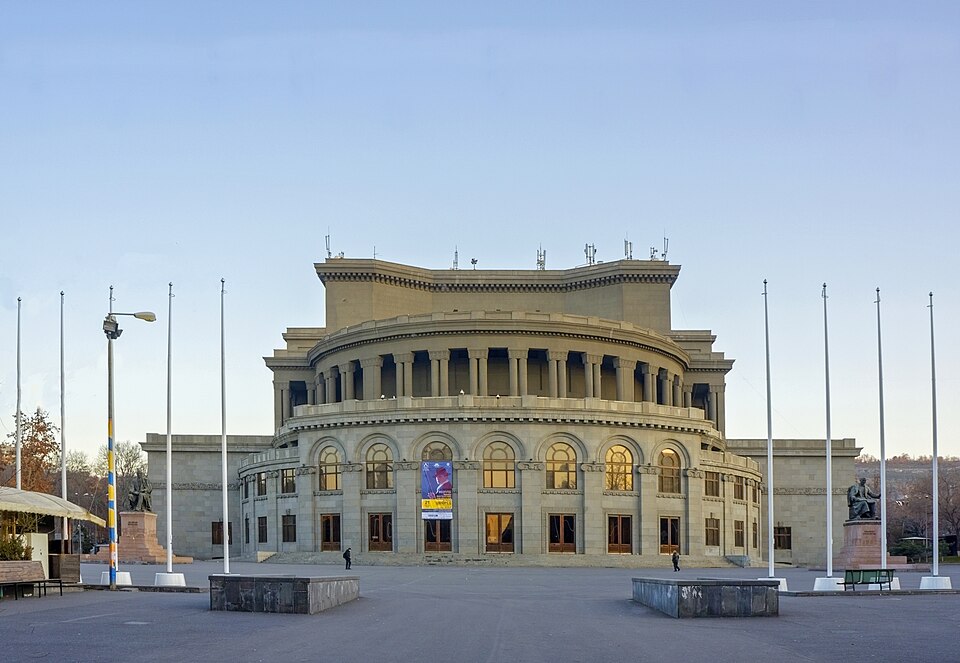 Exterior of Opera house of Yerevan 21 02 2019